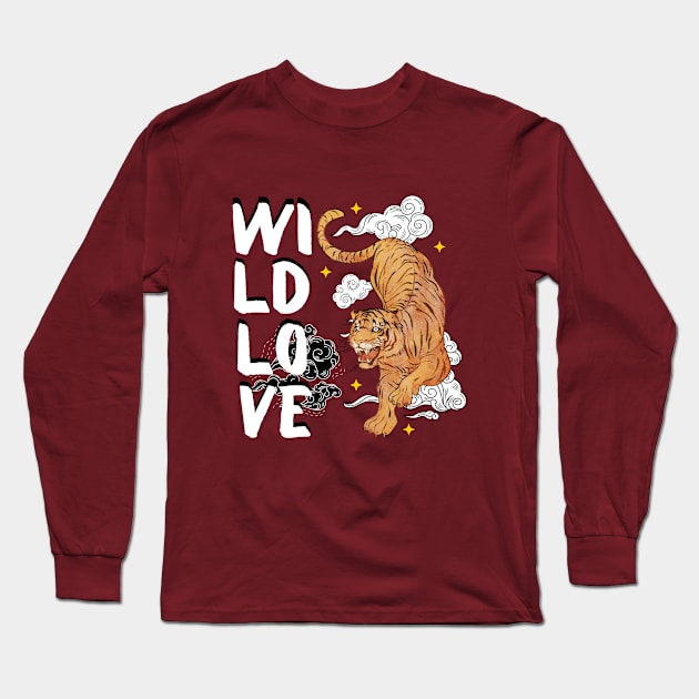 Wild Love Tiger King Long Sleeve T-Shirt by ChasingTees